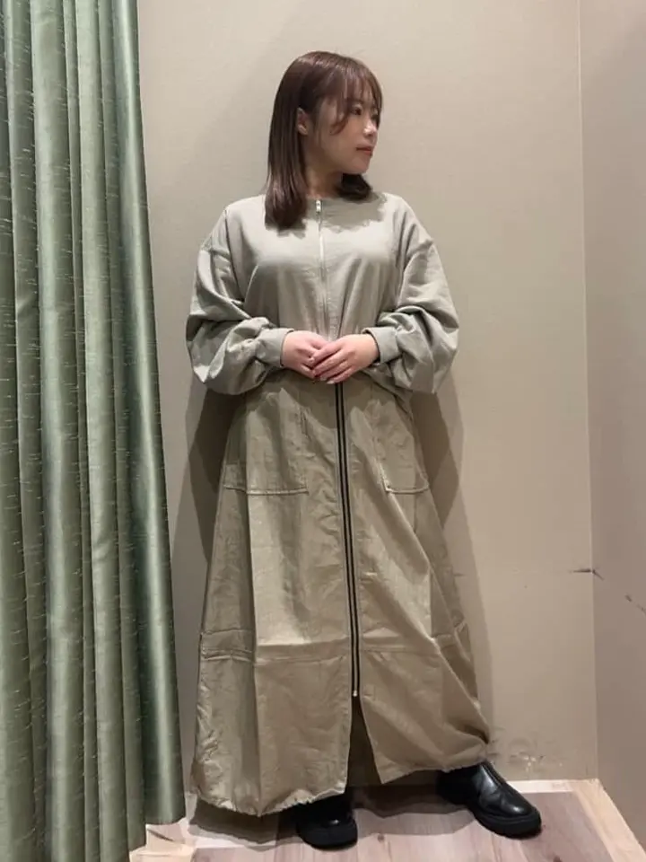 フロントZipコクーンスカート/Green Parks（グリーン パークス）の