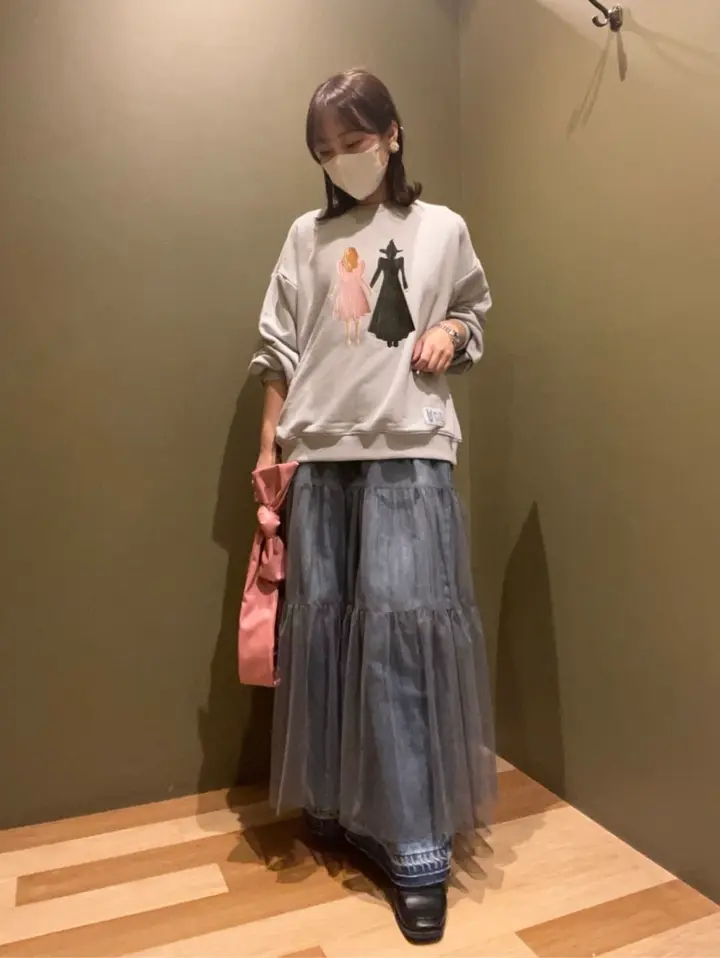 □WICKED アート刺繍スウェット/Green Parks（グリーン パークス）の