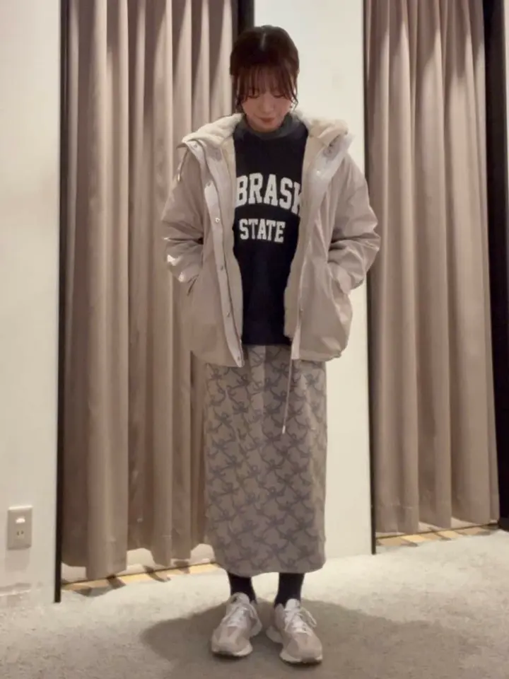 GOLDS×日菜あこコラボ♡オリジナルロゴハートリボン柄♡ゆるピタ♡キャミワンピ SUGARSPOONリボンジャカードキャミワンピ/Green Parks（グリーン