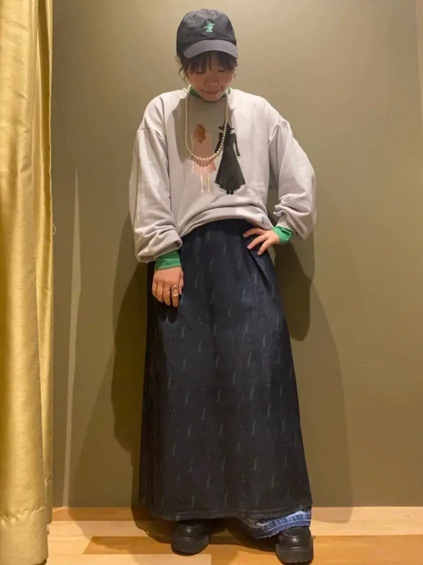 □WICKED アート刺繍スウェット/Green Parks（グリーン パークス）の