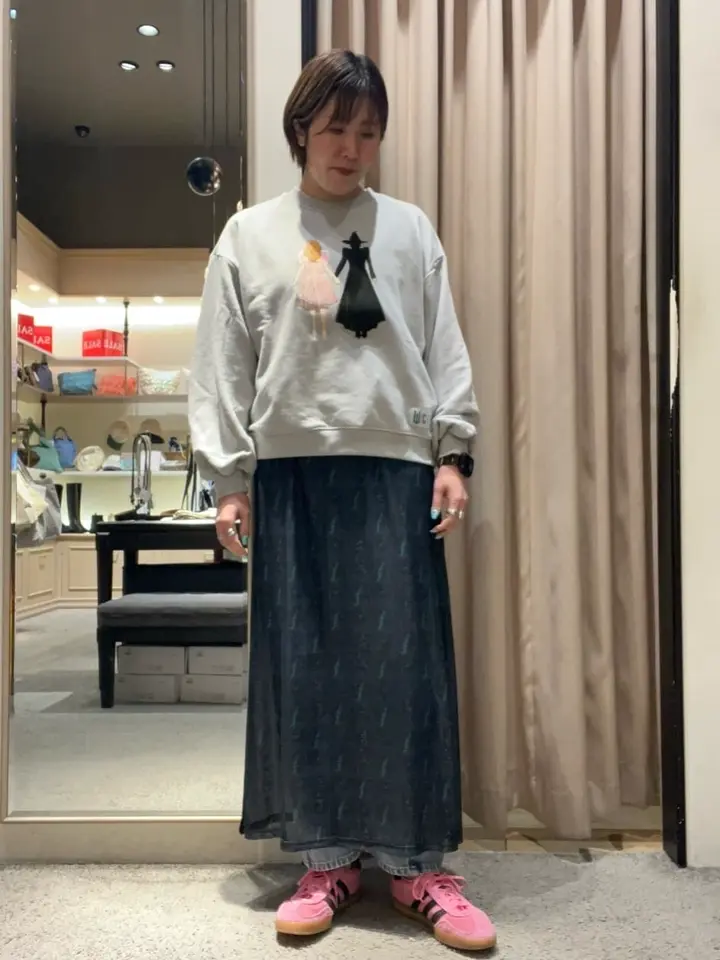 □WICKED アート刺繍スウェット/Green Parks（グリーン パークス）の