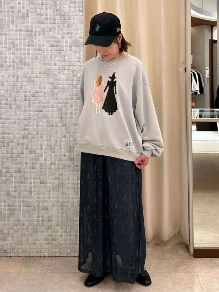 □WICKED アート刺繍スウェット/Green Parks（グリーン パークス）の