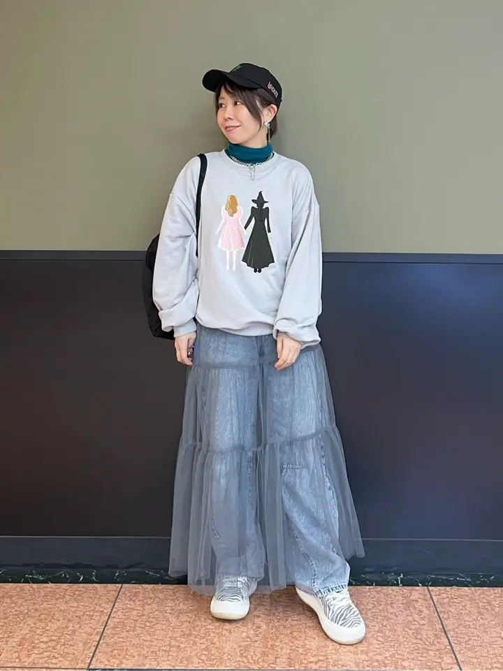 □WICKED アート刺繍スウェット/Green Parks（グリーン パークス）の