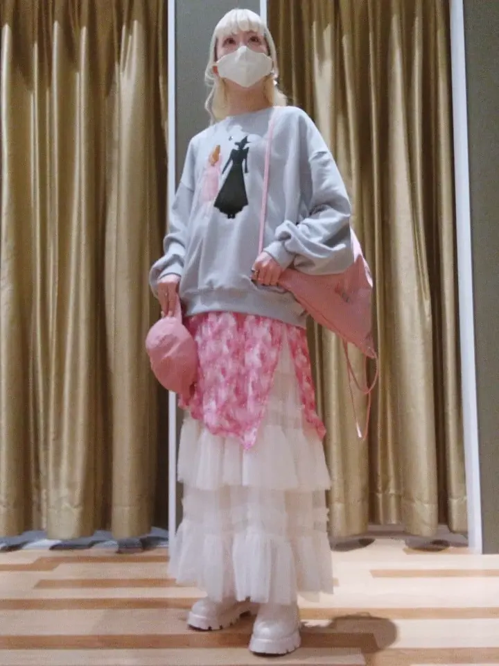 □WICKED アート刺繍スウェット/Green Parks（グリーン パークス