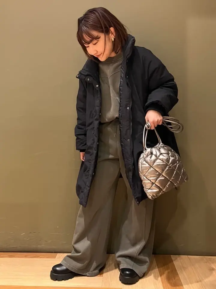 シームレス中綿ドロストコート/Green Parks（グリーン パークス）の