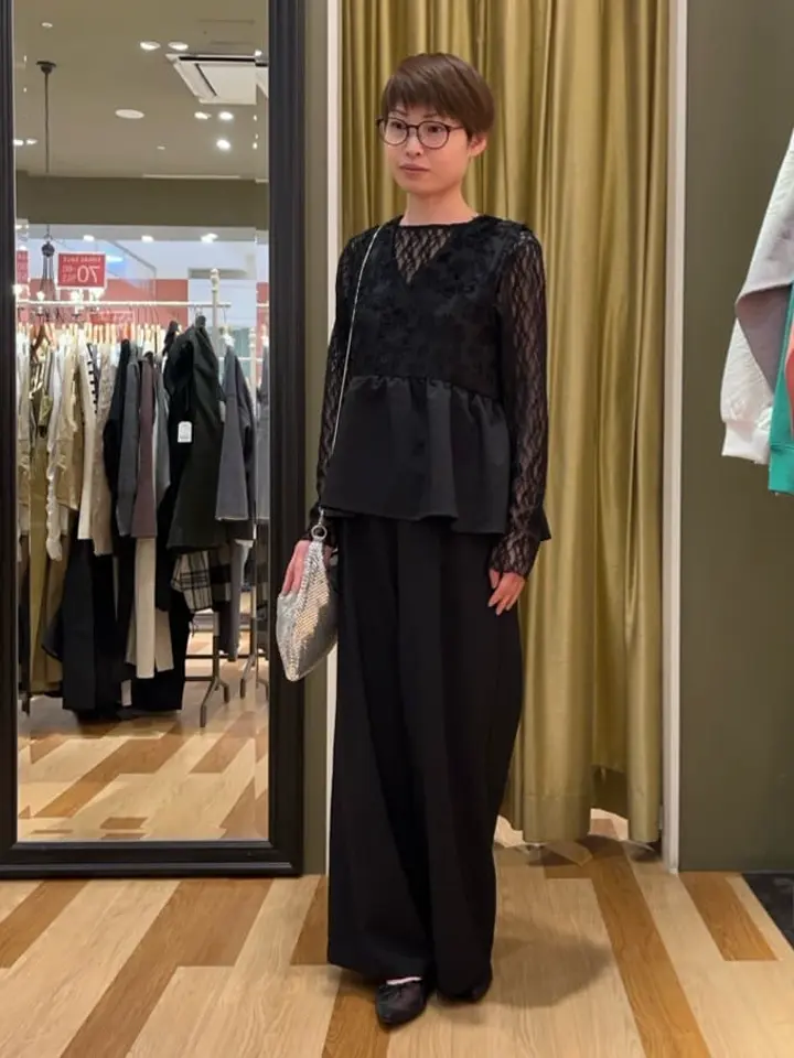 QUON メタルメッシュチェーンショルダー/Green Parks（グリーン