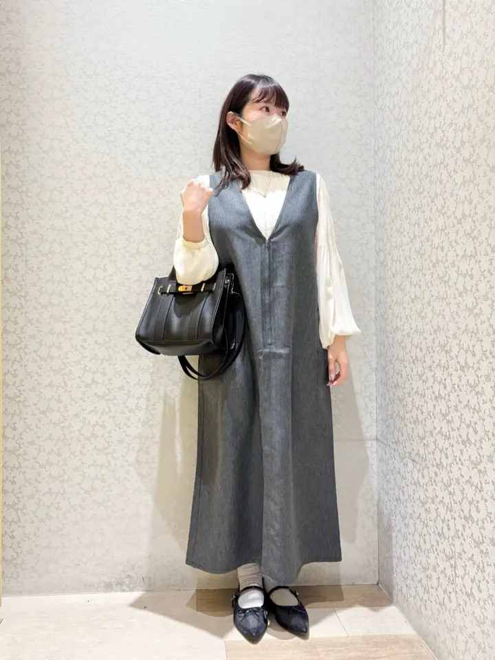 前後2WAYハーフZIPジャンパースカート/Green Parks（グリーン パークス