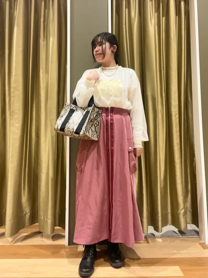 箔プリントチュール重ねプルオーバー/Green Parks（グリーン パークス