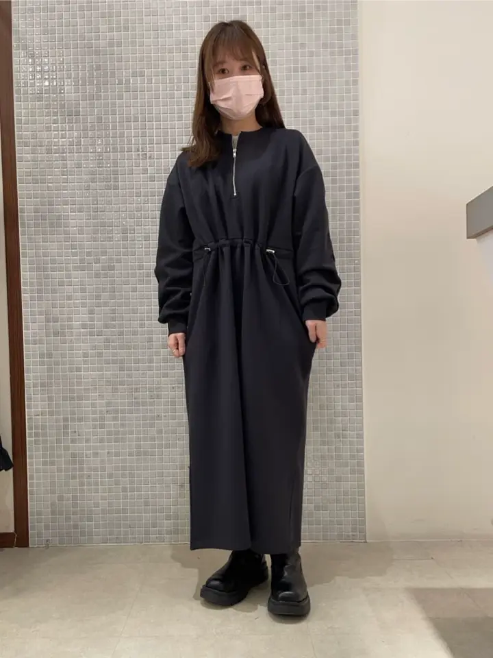 ハーフZIPトラックワンピース/Green Parks（グリーン パークス）の