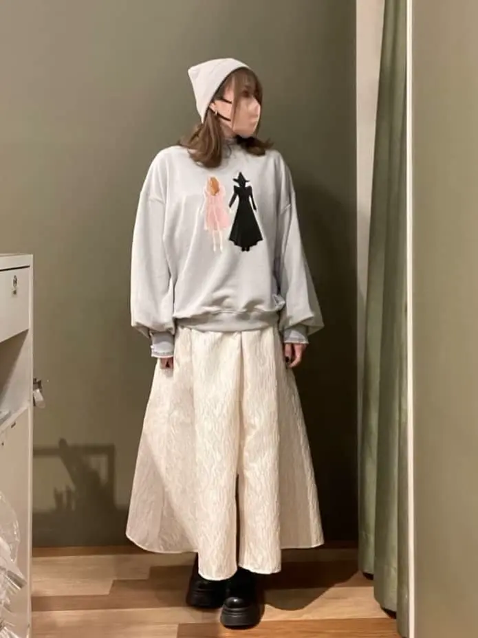 □WICKED アート刺繍スウェット/Green Parks（グリーン パークス）の