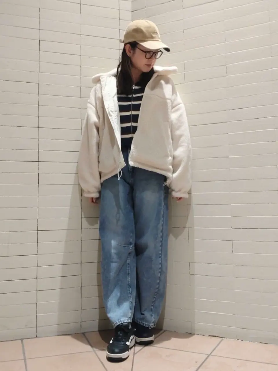 リバーシブルコンビボアブルゾン/Green Parks（グリーン パークス）の