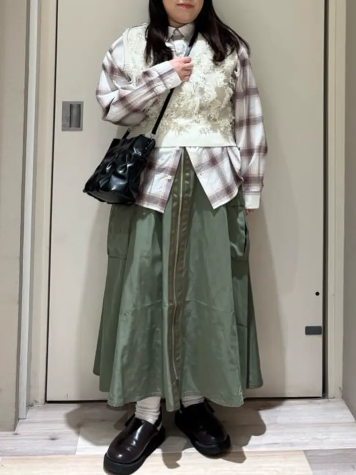 フリンジニットベスト/Green Parks（グリーン パークス）のベスト