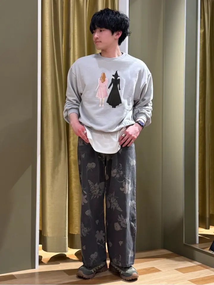 □WICKED アート刺繍スウェット/Green Parks（グリーン パークス）の