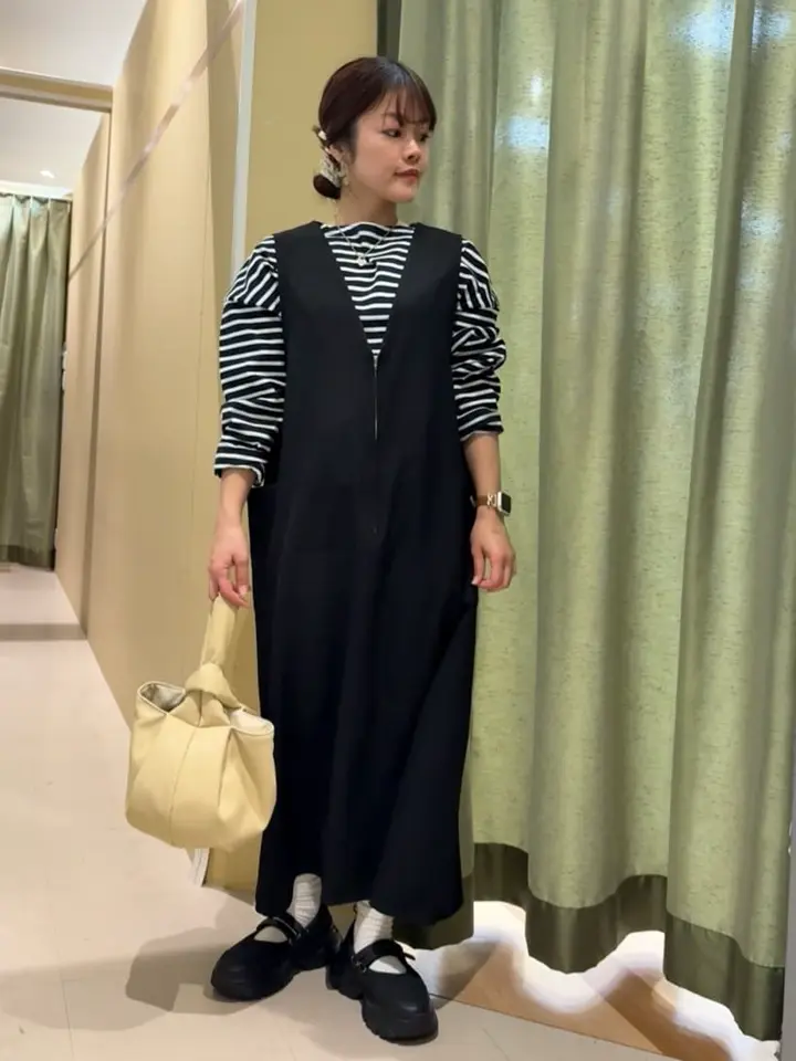 前後2WAYハーフZIPジャンパースカート/Green Parks（グリーン パークス