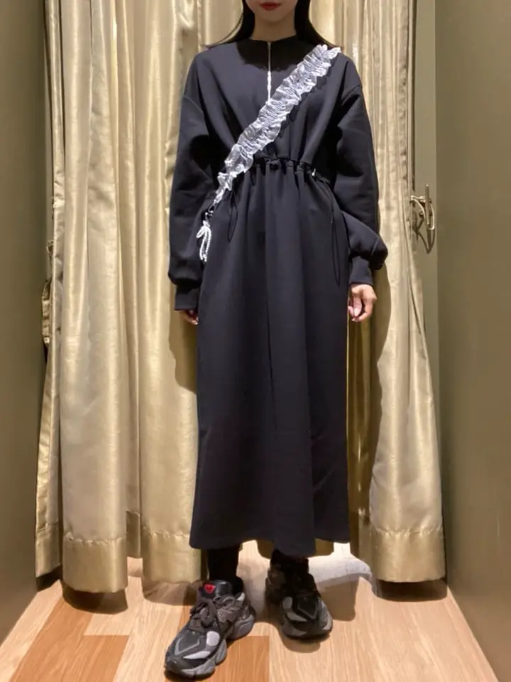 ハーフZIPトラックワンピース/Green Parks（グリーン パークス）の