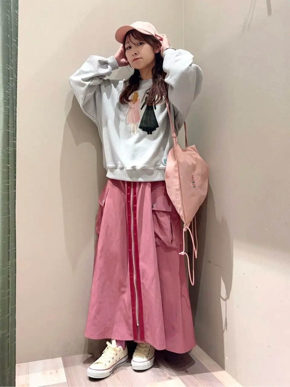 □WICKED アート刺繍スウェット/Green Parks（グリーン パークス）の