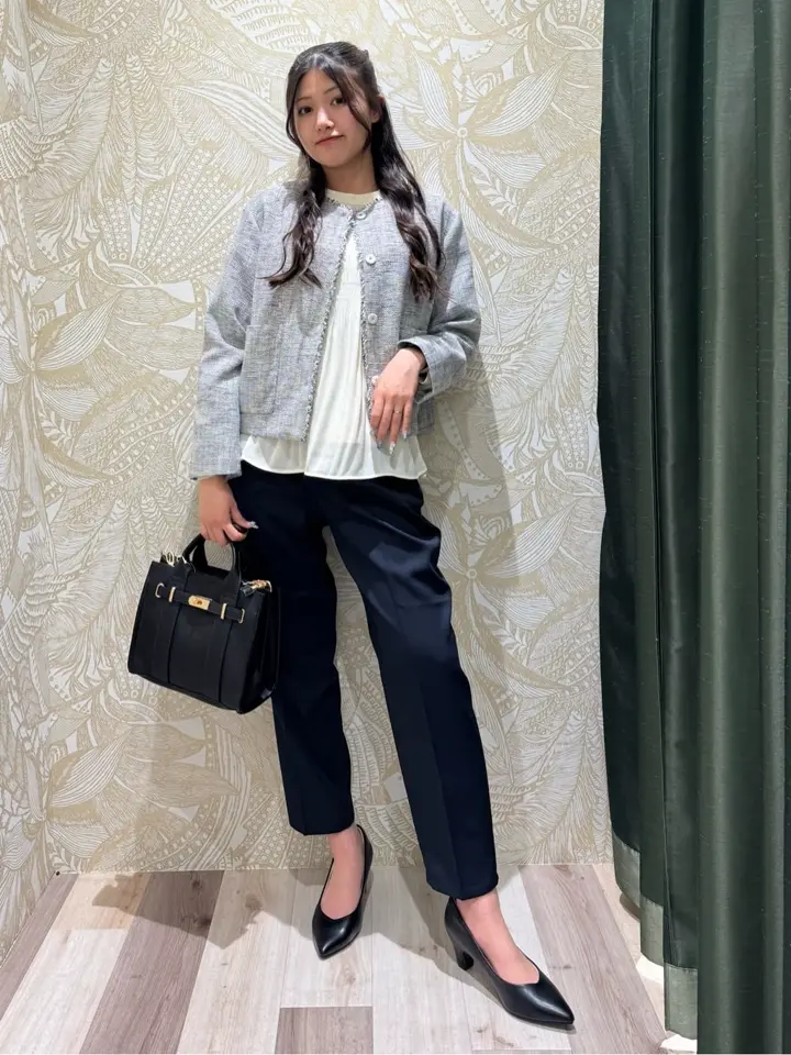 ef-de ツイードノーカラージャケット/Green Parks（グリーン パークス