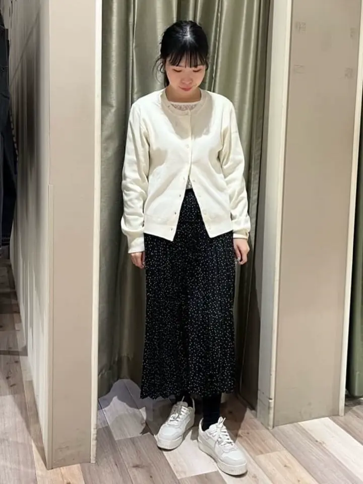 微光沢 柄プリーツスカート/Green Parks（グリーン パークス）の