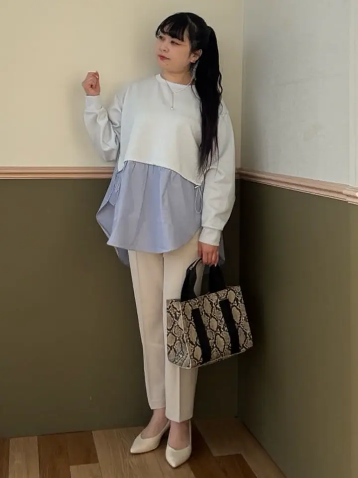 HALF TIMEパール＆チェーンスライダーネックレス/Green Parks