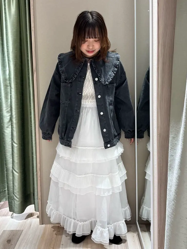 DOUBLE FLAGS フリルカラーGジャン/Green Parks（グリーン パークス