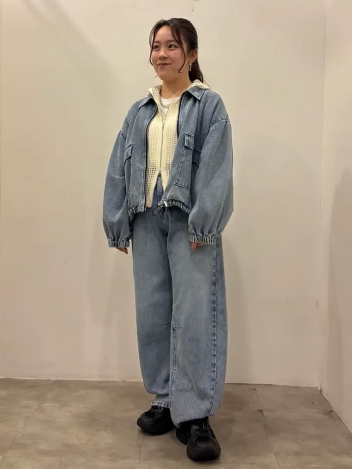 ELENCARE DUE デニムステンカラーブルゾン/Green Parks（グリーン