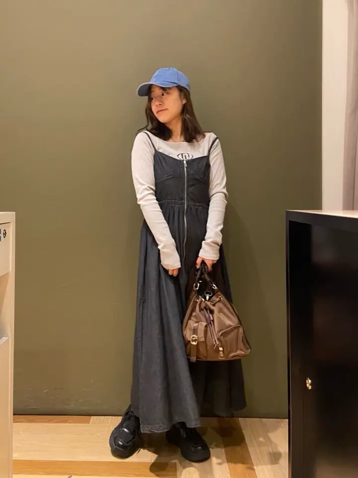 SUGAR SPOON コルセットデニムキャミワンピ/Green Parks（グリーン