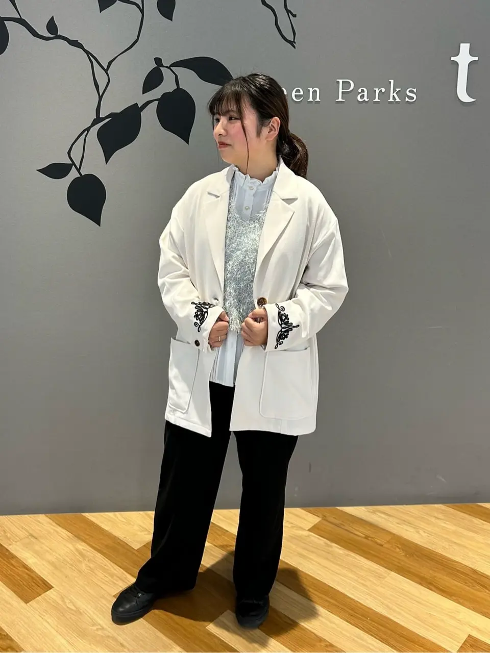 Vネックフサフサベスト/Green Parks（グリーン パークス）のベスト