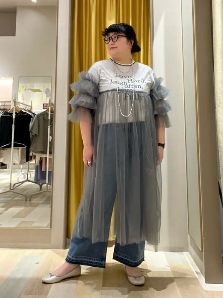 Railme チュールワンピース(インナーOP付)/Green Parks（グリーン