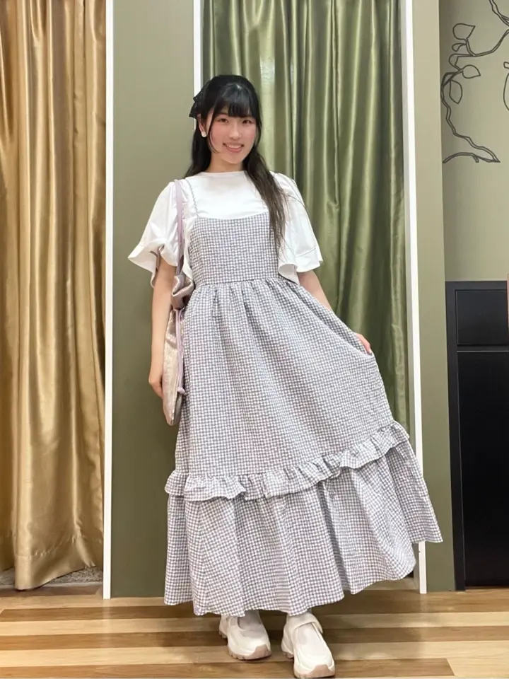 ELENCARE DUE ギンガムキャミワンピース/Green Parks（グリーン