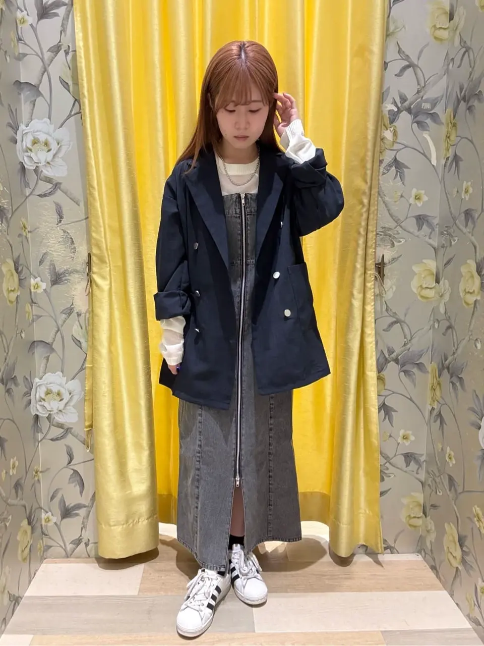 ELENCARE DUE デニムW-ZIPジャンスカ/Green Parks（グリーン パークス