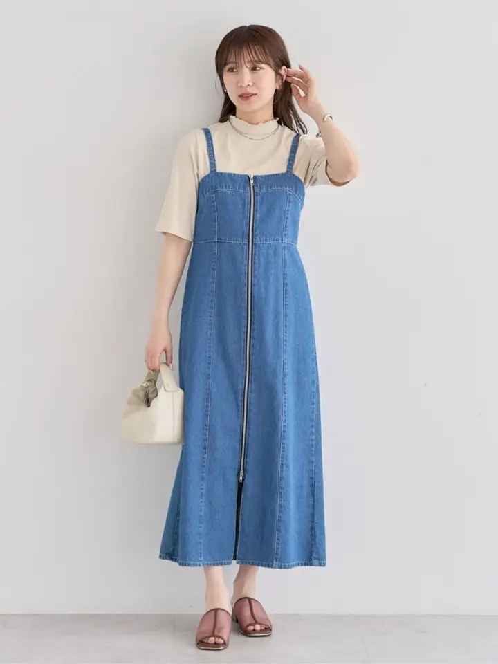 ELENCARE DUE デニムW-ZIPジャンスカ/Green Parks（グリーン パークス