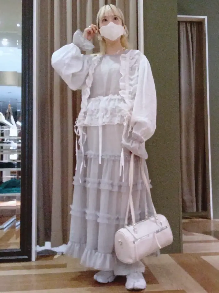 Railmeオーガンジーワンピース(インナーOP付)/Green Parks（グリーン