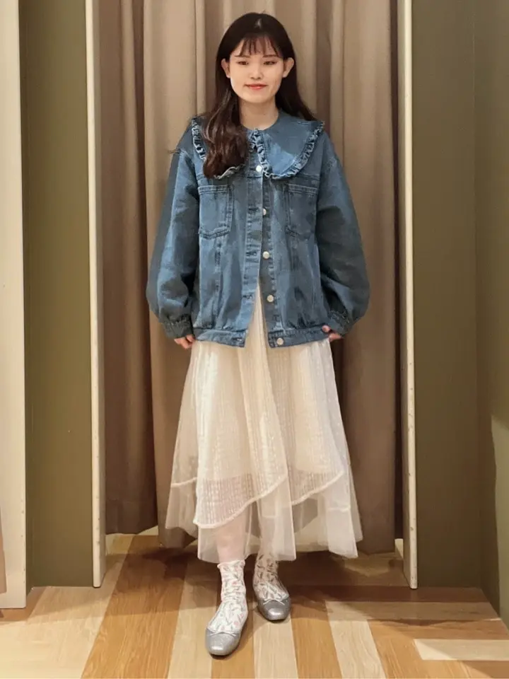 DOUBLE FLAGS フリルカラーGジャン/Green Parks（グリーン パークス