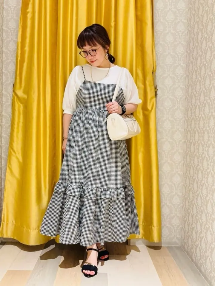 ELENCARE DUE ギンガムキャミワンピース/Green Parks（グリーン