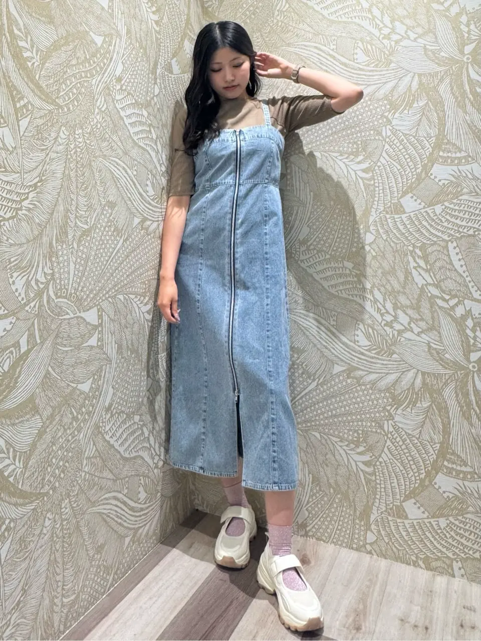 ELENCARE DUE デニムW-ZIPジャンスカ/Green Parks（グリーン パークス