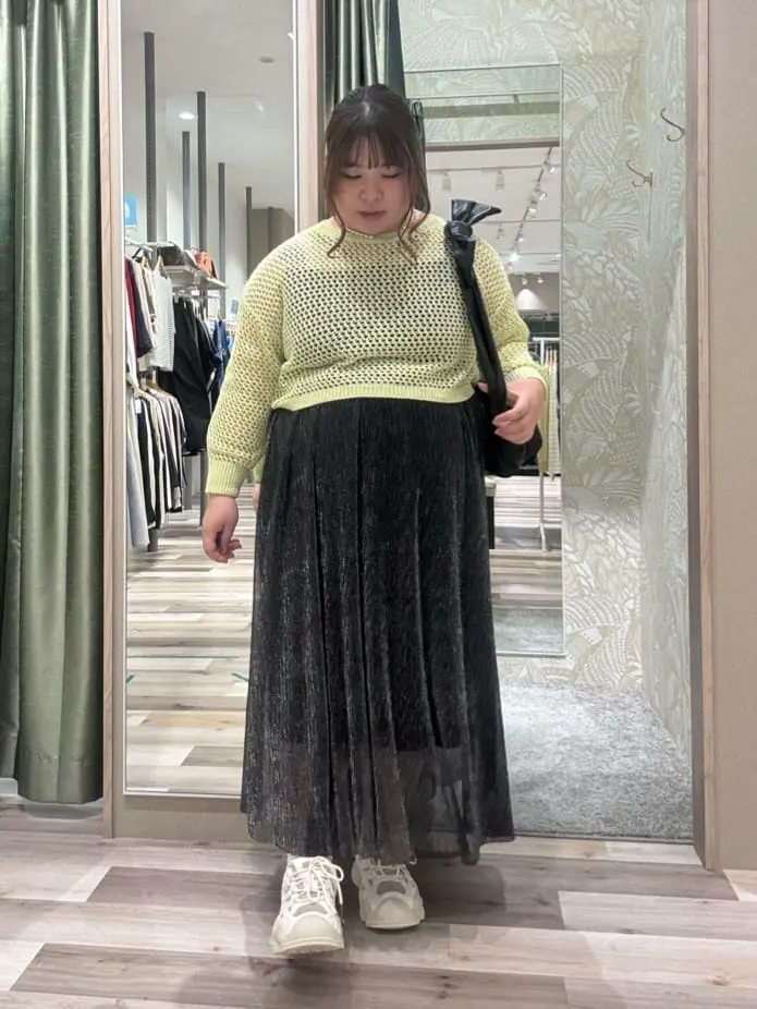 ELENCARE DUE ラメプリーツスカート/Green Parks（グリーン パークス