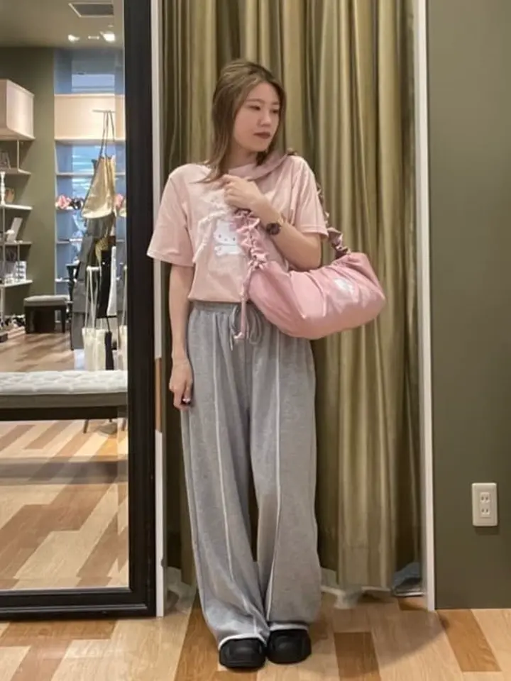 チャーミーキティ/ラメロゴショルダーバッグ/Green Parks（グリーン