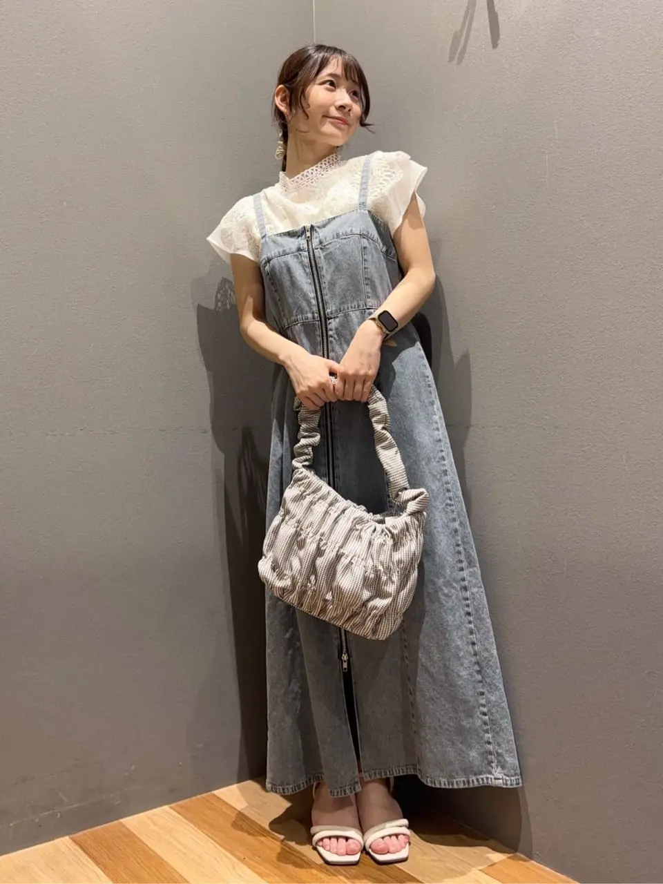 ELENCARE DUE デニムW-ZIPジャンスカ/Green Parks（グリーン パークス