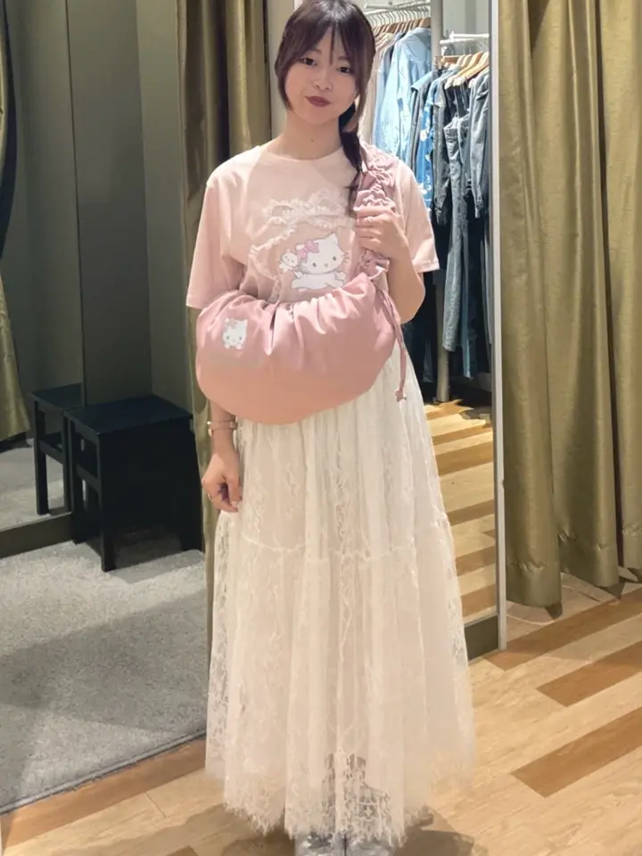 チャーミーキティ/ラメロゴショルダーバッグ/Green Parks