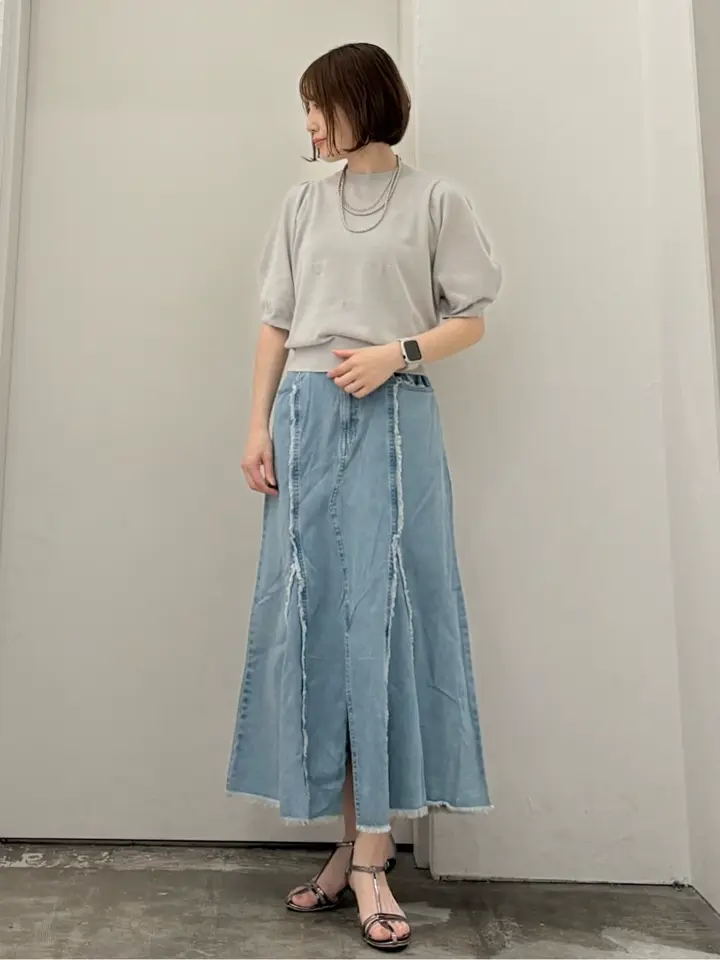 swing by ハート柄クルーニット/Green Parks（グリーン パークス）の