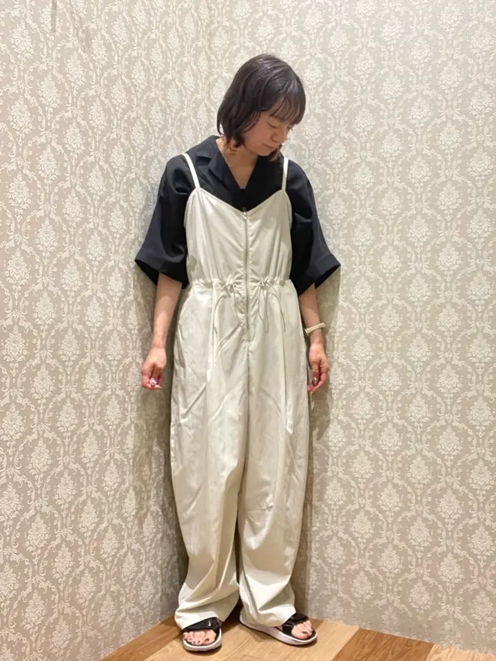 ZIP付きドロストコクーンサロペット/Green Parks（グリーン パークス