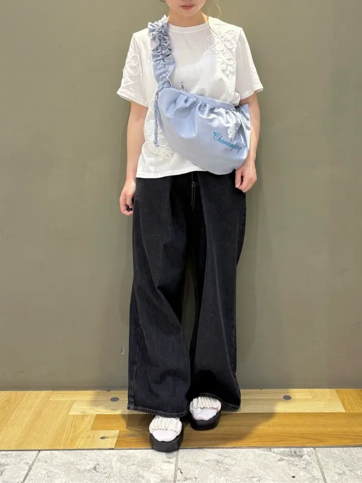 チャーミーキティ/ラメロゴショルダーバッグ/Green Parks（グリーン