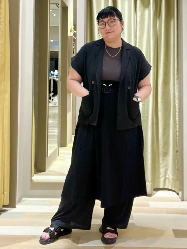 麻調合繊フレンチスリーブジャケット/Green Parks（グリーン パークス