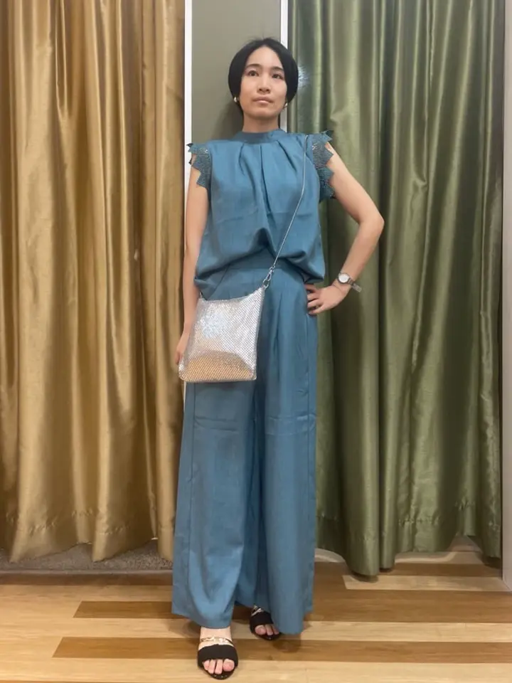 QUON メタルメッシュチェーンショルダー/Green Parks（グリーン