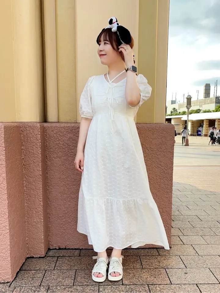 花柄刺繍フレアワンピース/earth music&ecology（アース ミュージック