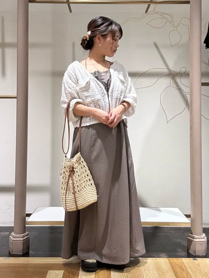 インド綿 レースシャツブルゾン/Green Parks（グリーン パークス）の