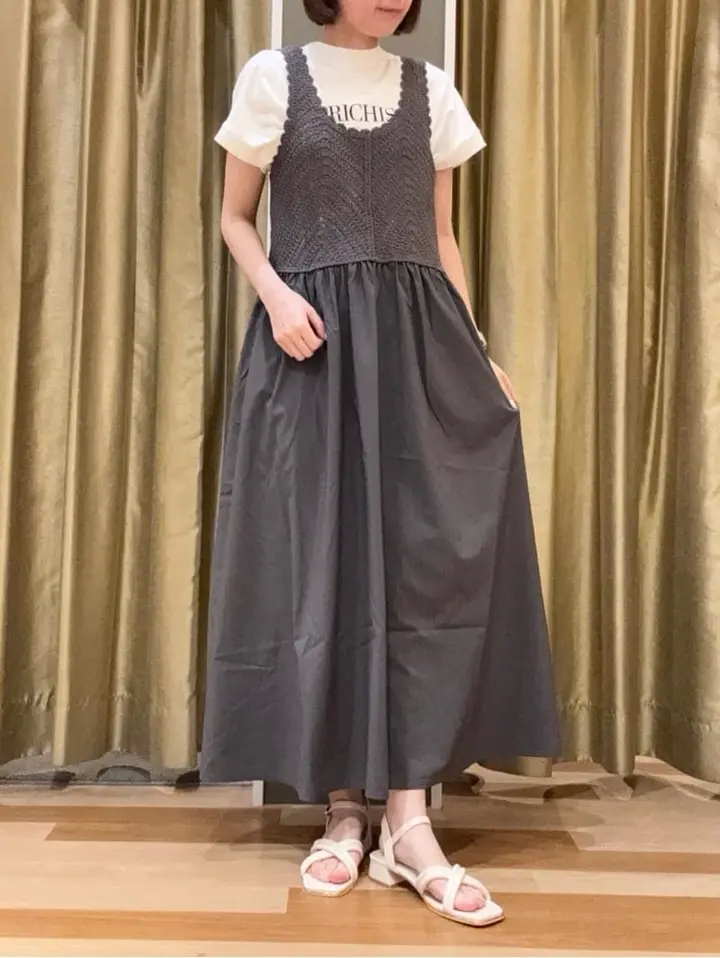 SUGAR SPOON クロシェキリカエワンピース/Green Parks（グリーン