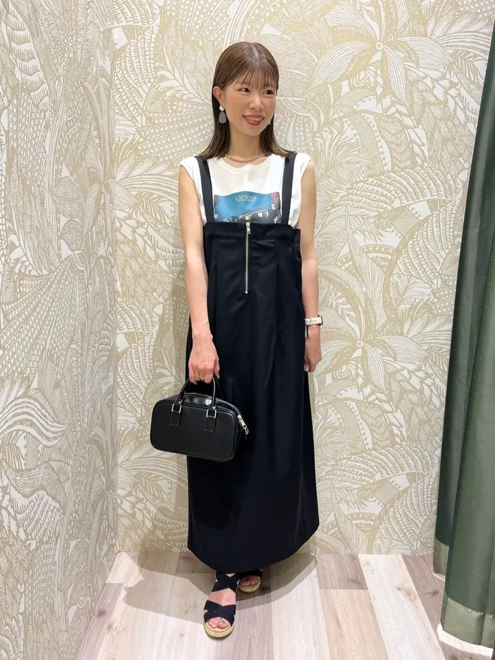 マルチWAYフロントzipサロペットスカート/Green Parks（グリーン