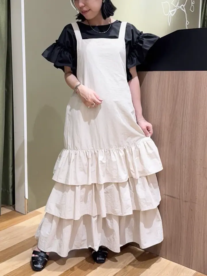 ELENCARE DUE ティアードサロペット/Green Parks（グリーン パークス