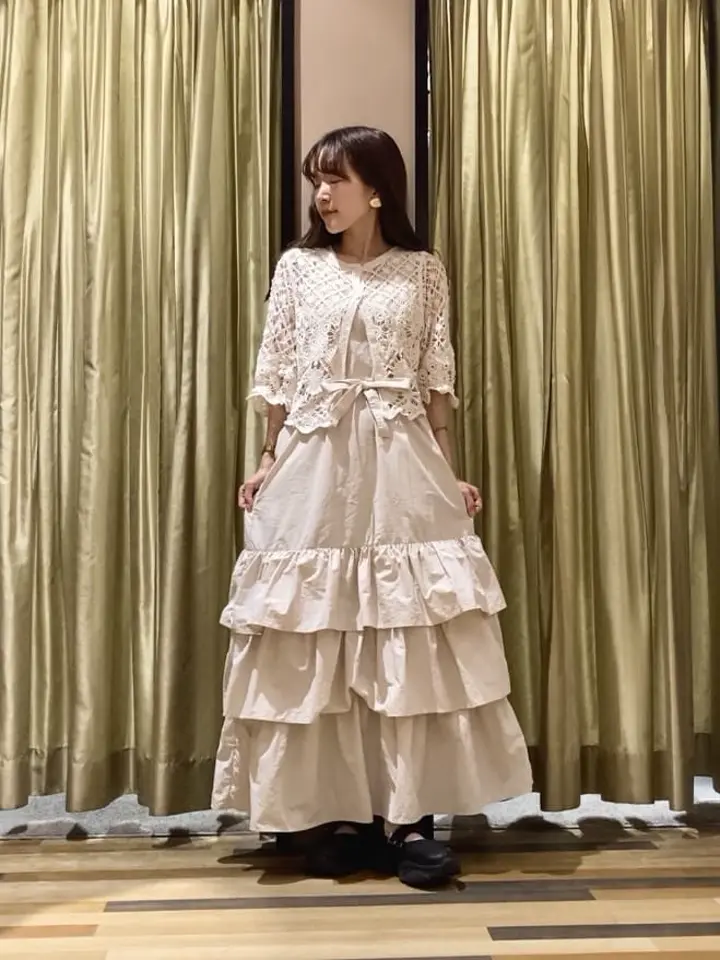 ELENCARE DUE ティアードサロペット/Green Parks（グリーン パークス